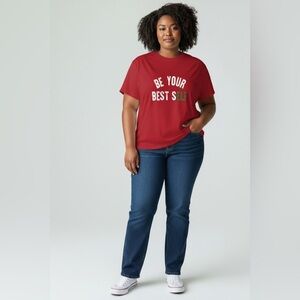 Ricki's Red 'Be Your Best Self' Tee